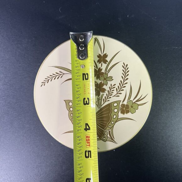 Otagiri Japan Cho-Cho Gold Vintage Butterfly Lacquerware Coaster Set - Picture 16 of 16